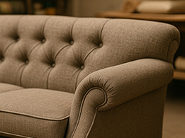 Bespoke sofa detail